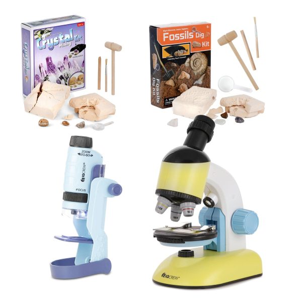 Holiday Special STEM Science Explorer Bundle for Kids - Microscope Lab & Hands-On Experiment Kits at AmScope