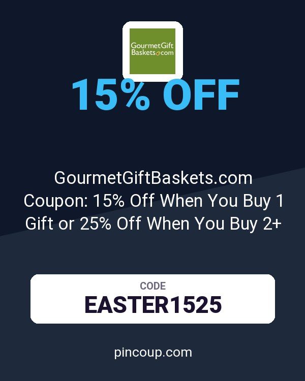 GourmetGiftBaskets.com Coupon: 15% Off When You Buy 1 Gift or 25% Off When You Buy 2+ Gifts