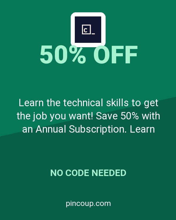 Learn the technical skills to get the job you want! Save 50% with an Annual Subscription. Learn with Codecademy today!