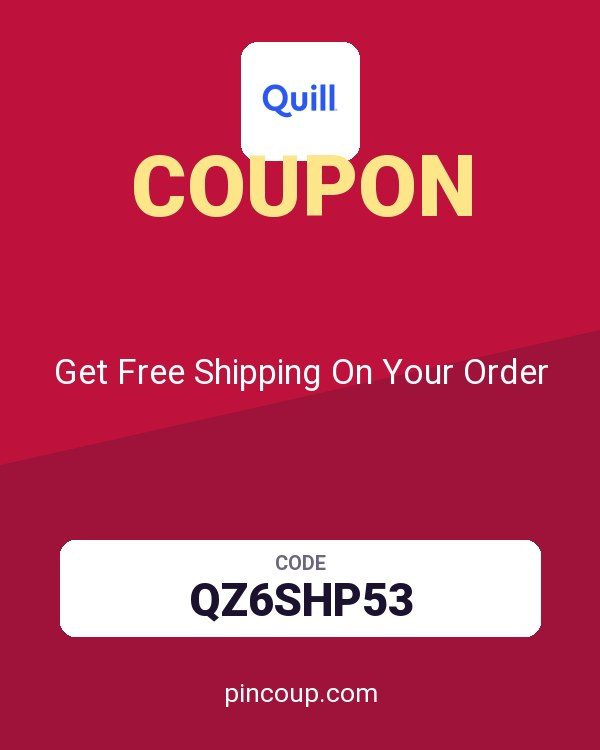 Quill coupon: Get Free Shipping On Your Order