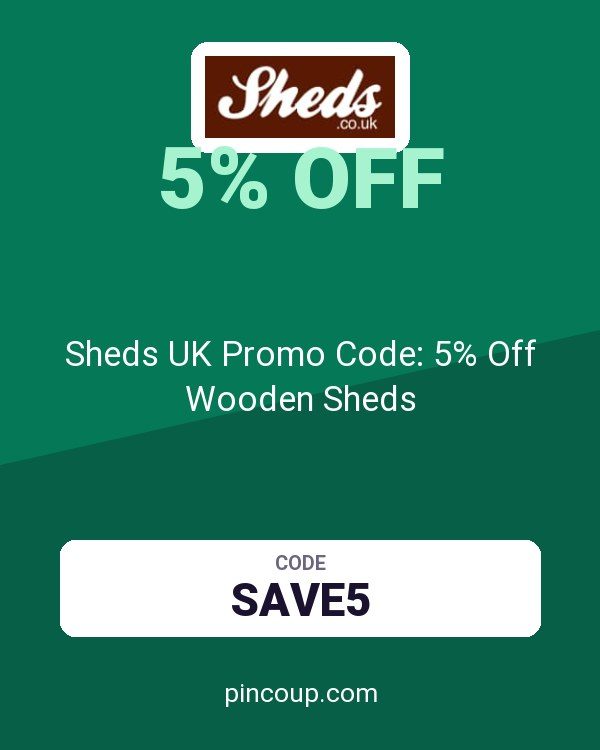Sheds.co.uk coupon: Sheds UK Promo Code: 5% Off Wooden Sheds