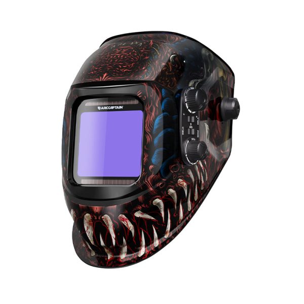 VisionMax X200 True Color Auto Darken Welding Helmet 3.94"X3.66" - Alien at Arccaptain