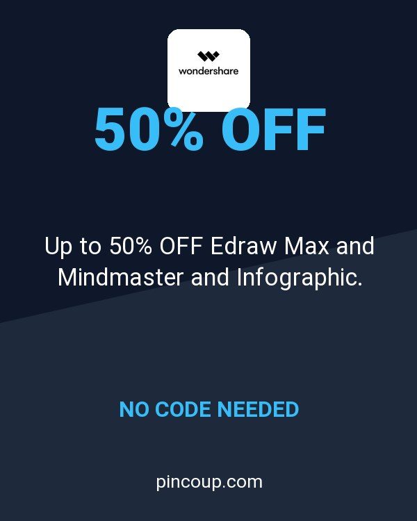 Wondershare Software coupon: Up to 50% OFF Edraw Max and Mindmaster and Infographic.