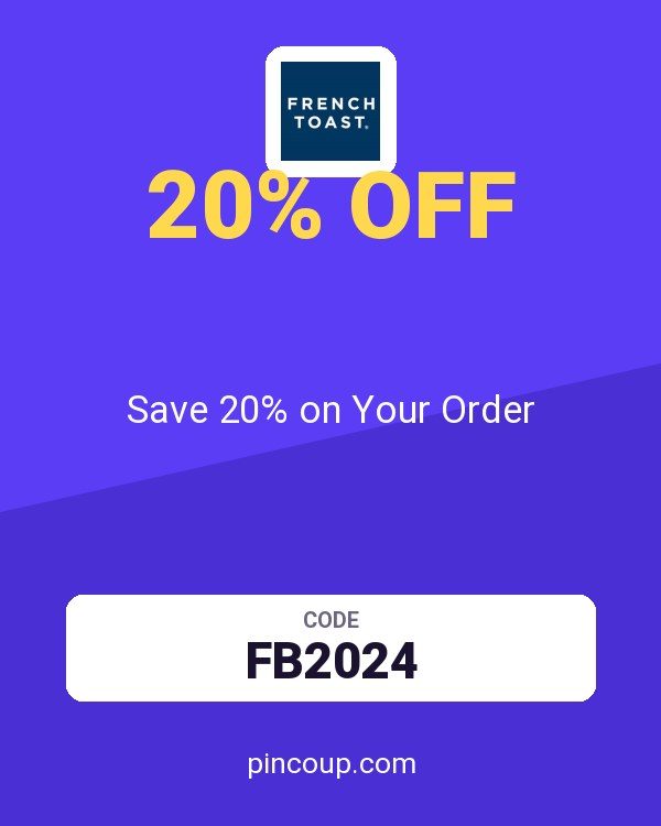 French Toast coupon: Save 20% on Your Order