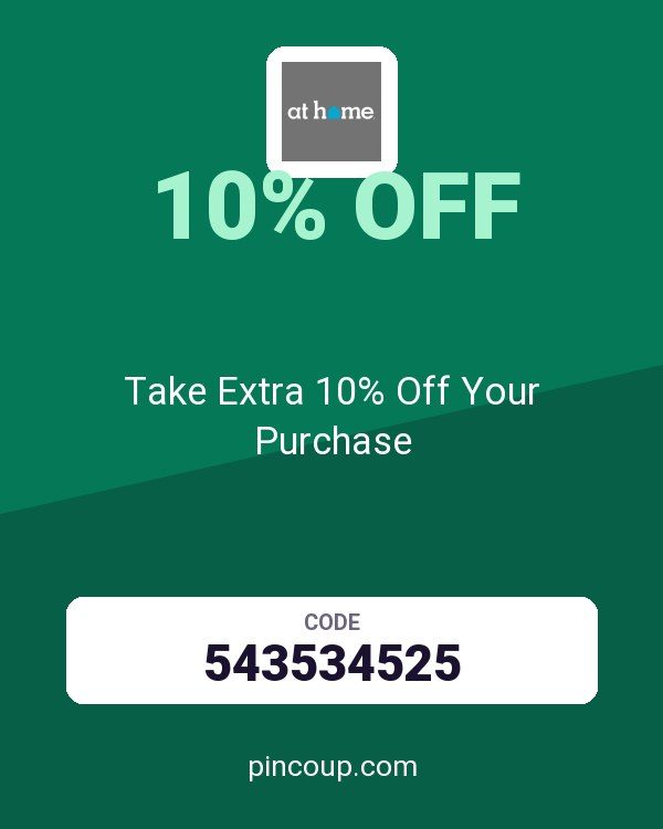 At Home coupon: Take Extra 10% Off Your Purchase