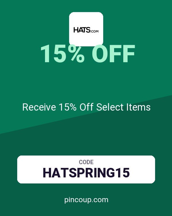 Hats.com coupon: Receive 15% Off Select Items