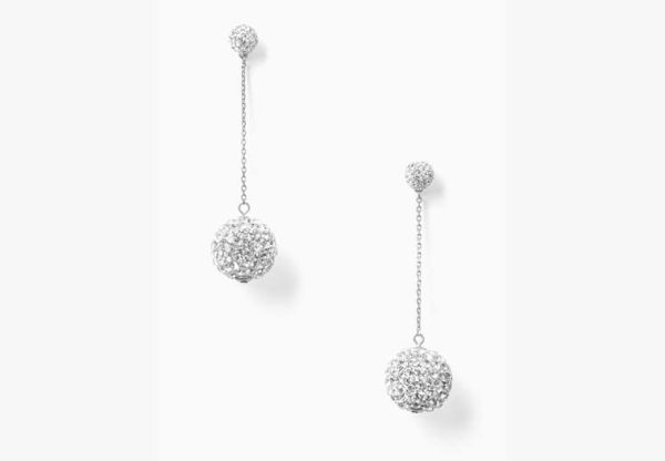 Kate Spade Razzle Dazzle Linear Earrings, silver at Kate Spade Outlet