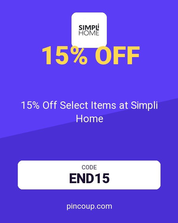 15% Off Select Items at Simpli Home