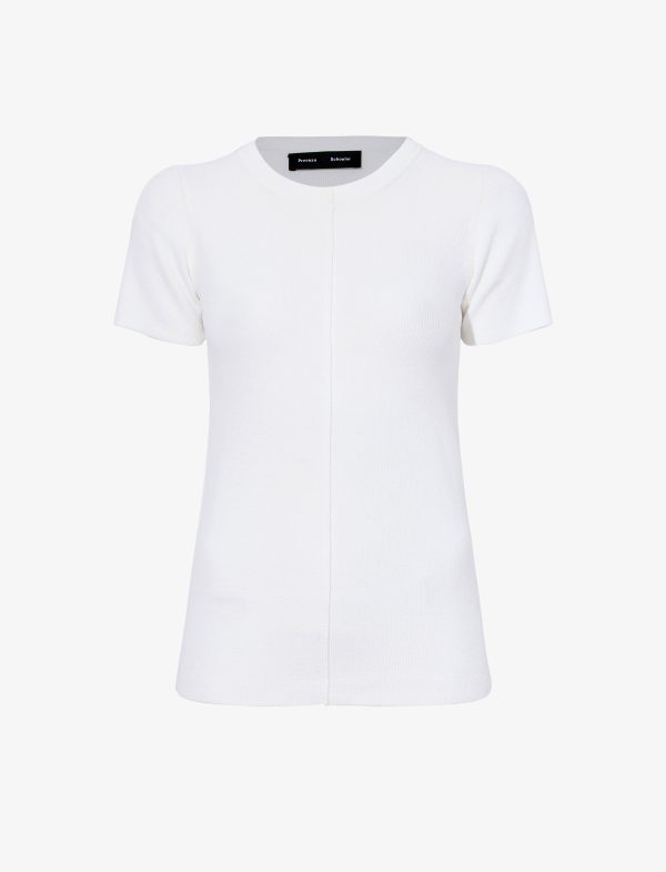 Sky Top in Matte Viscose Rib at Proenza Schouler LLC