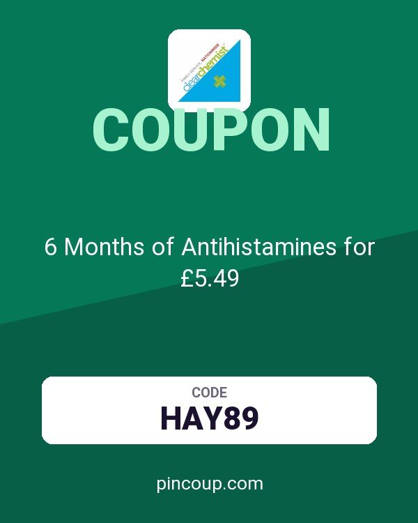 Clear Chemist coupon: 6 Months of Antihistamines for £5.49