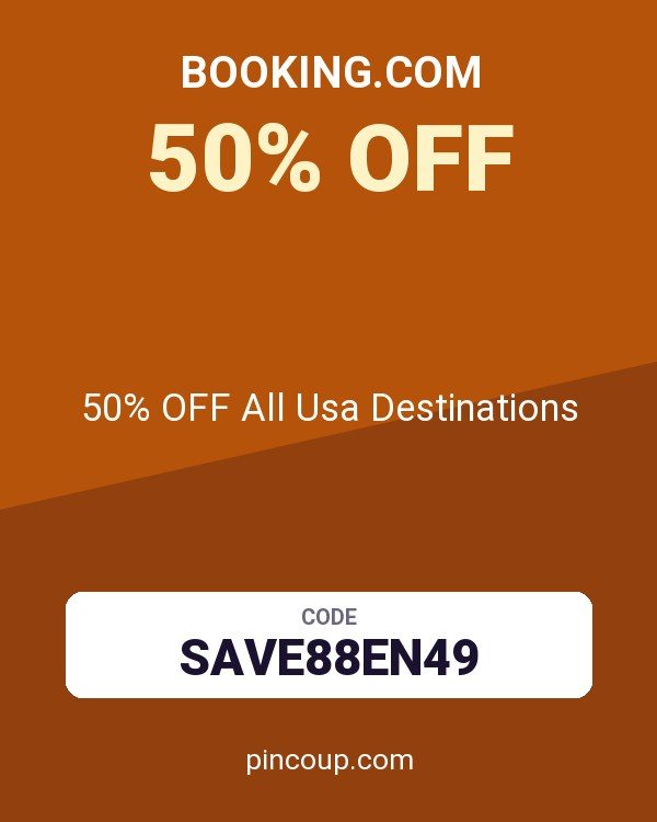 Booking.com coupon: 50% OFF All Usa Destinations