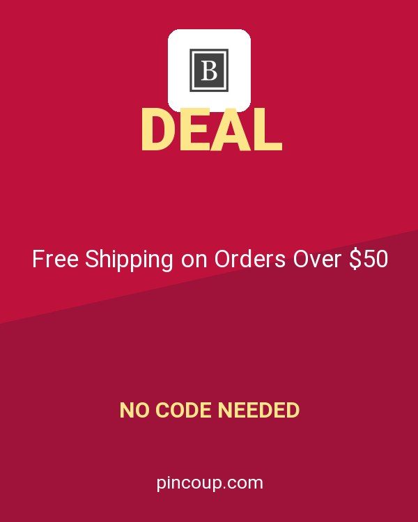 Bartesian coupon: Free Shipping on Orders Over $50