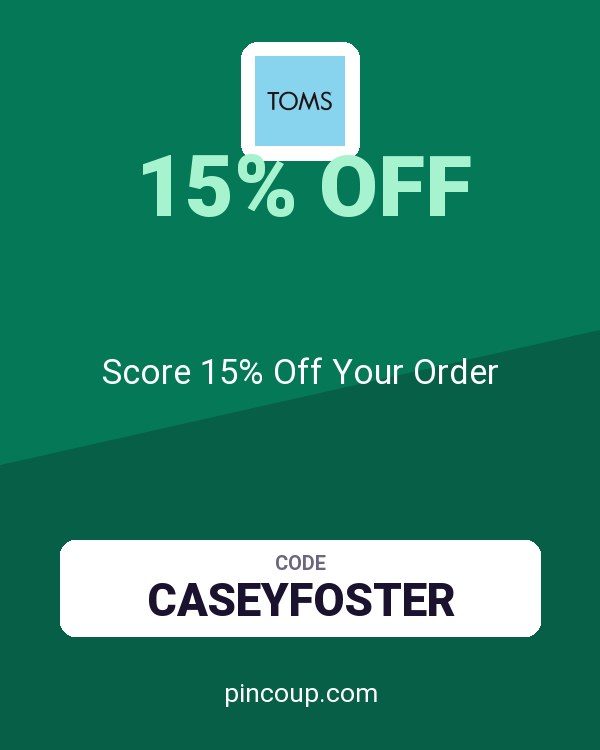 TOMS coupon: Score 15% Off Your Order