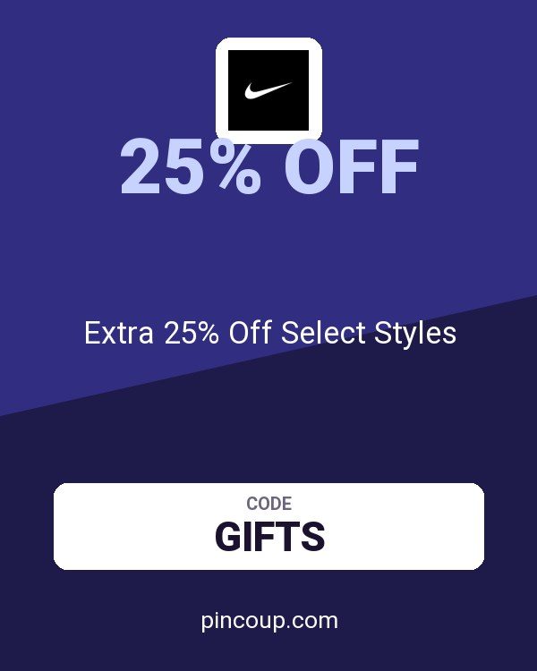 Nike coupon: Extra 25% Off Select Styles