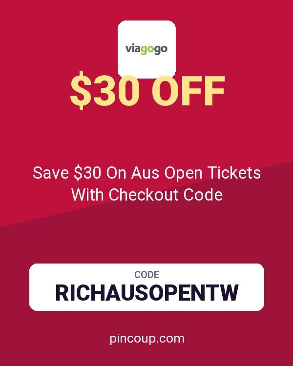 Viagogo coupon: Save $30 On Aus Open Tickets With Checkout Code