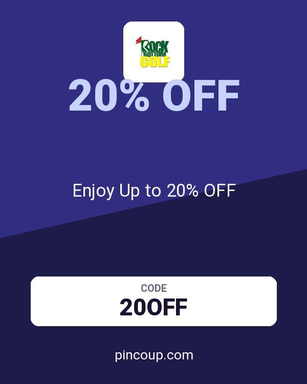 Rock Bottom Golf coupon: Enjoy Up to 20% OFF