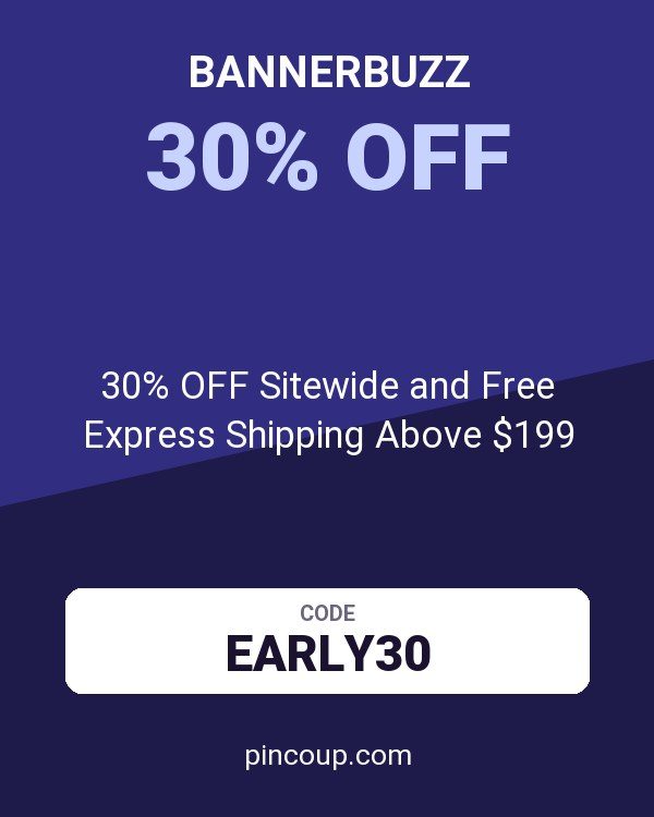 Bannerbuzz coupon: 30% OFF Sitewide and Free Express Shipping Above $199