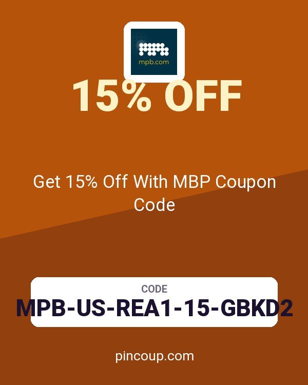 MPB.com: Get 15% Off With MBP Coupon Code