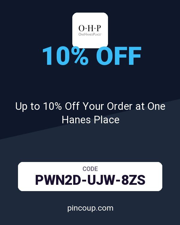 OneHanesPlace.com coupon: Up to 10% Off Your Order at One Hanes Place