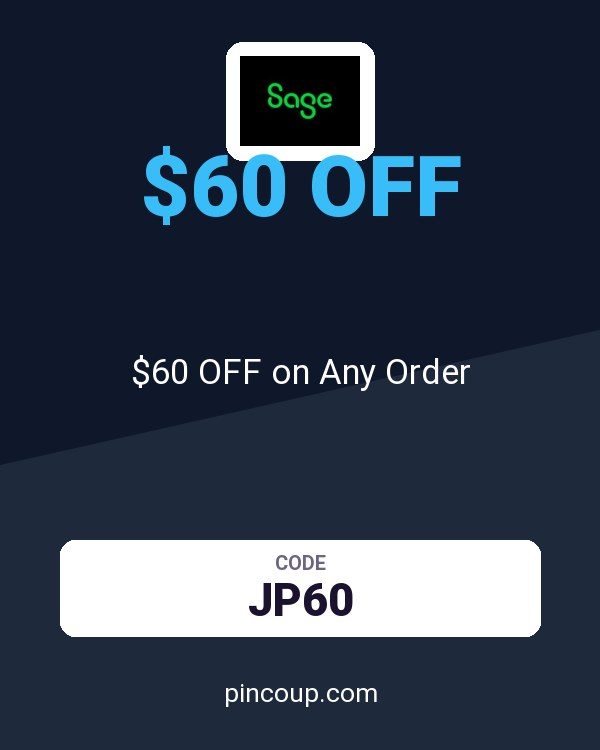 Sage coupon: $60 OFF on Any Order