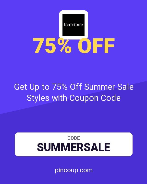 Bebe: Get Up to 75% Off Summer Sale Styles with Coupon Code