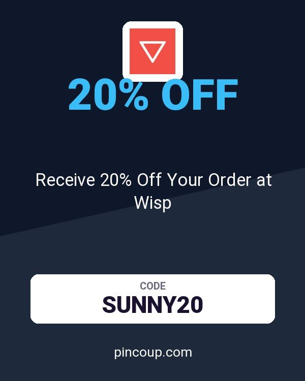 Receive 20% Off Your Order at Wisp