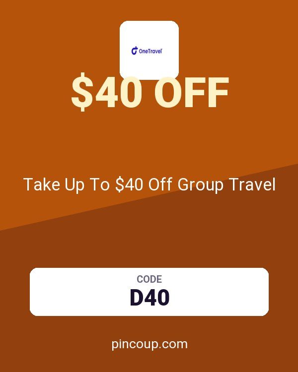OneTravel.com coupon: Take Up To $40 Off Group Travel