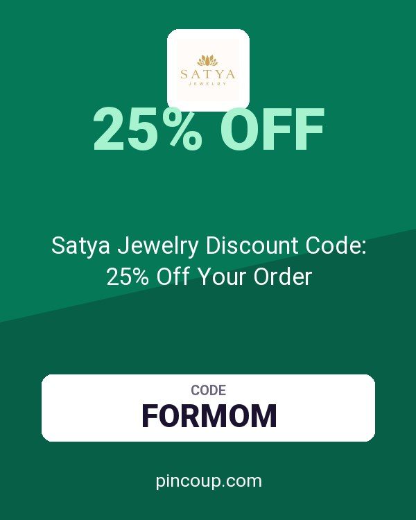 Satya Jewelry Discount Code: 25% Off Your Order