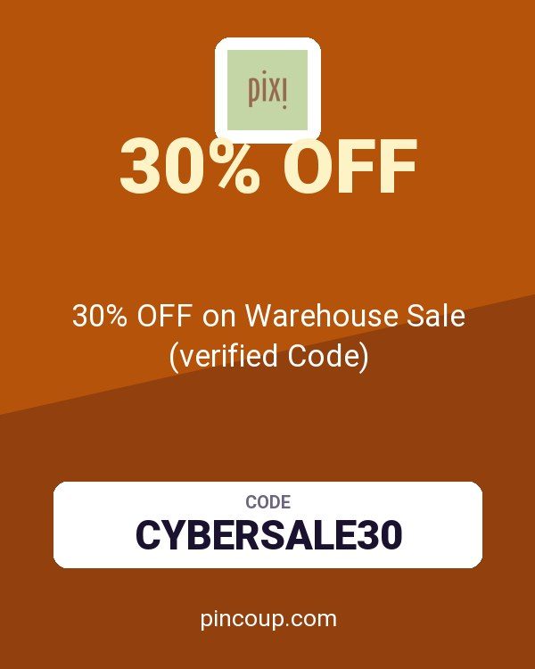 Pixi Beauty coupon: 30% OFF on Warehouse Sale (verified Code)