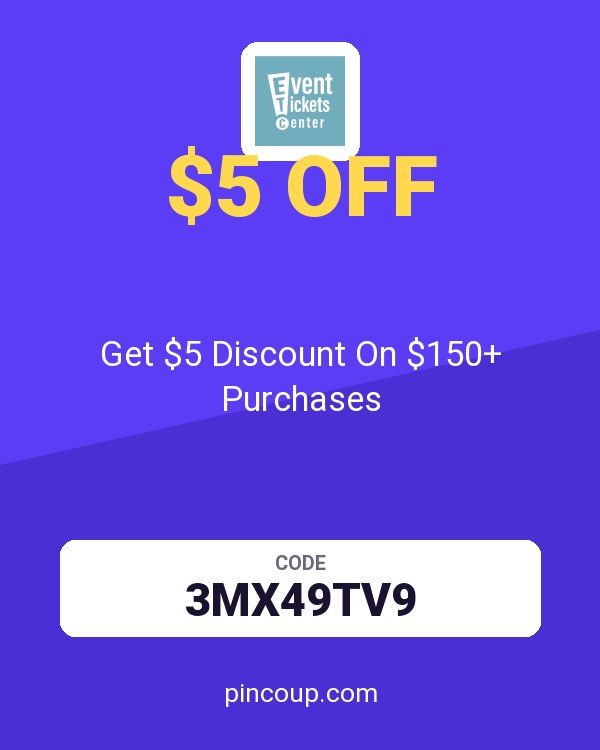 Event Tickets Center coupon: Get $5 Discount On $150+ Purchases