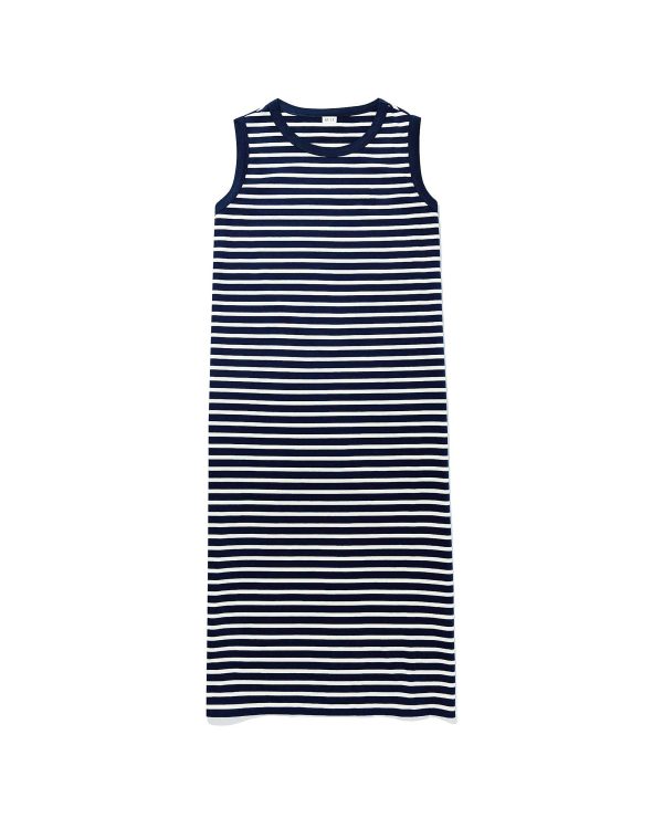 The Tank Dress - Navy/Cream at Kule