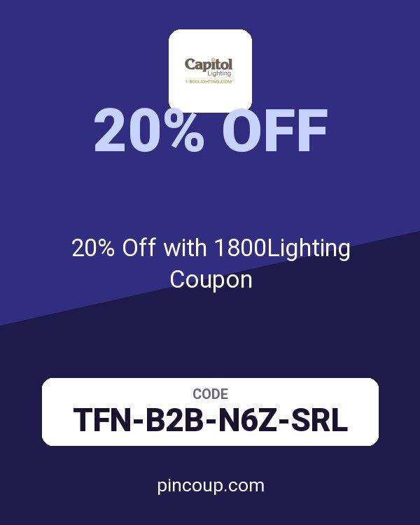 20% Off with 1800Lighting Coupon