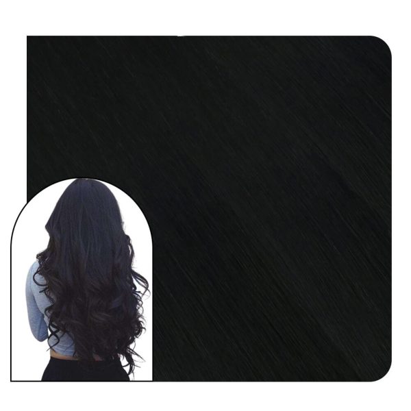 Micro Loop Hair Extensions for Sale Jet Black Color Remy Human Hair #1 - 24inch / 100gram at Ugeat Hair Official