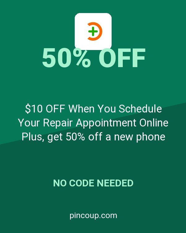 Batteries Plus coupon: $10 OFF When You Schedule Your Repair Appointment Online Plus, get 50% off a new phone battery with any phone repair service