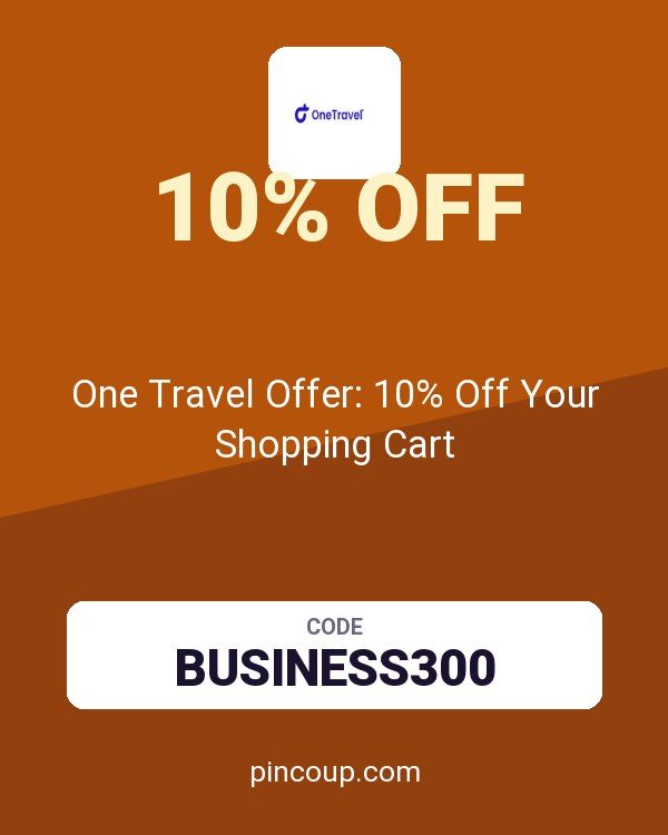 OneTravel.com coupon: One Travel Offer: 10% Off Your Shopping Cart