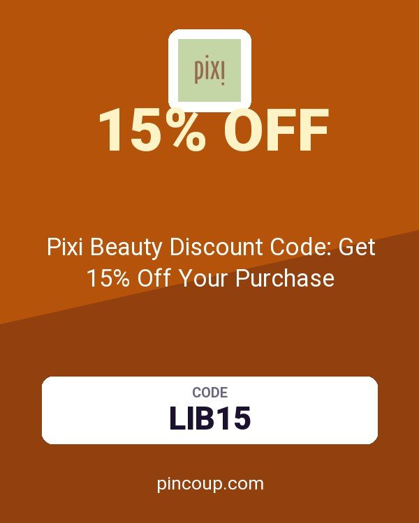Pixi Beauty Discount Code: Get 15% Off Your Purchase