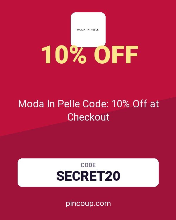 Moda In Pelle Code: 10% Off at Checkout