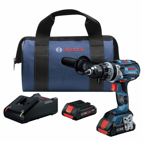 Bosch GSB18V-755CB25 18V Lithium-Ion Brute Tough Connected Ready 1/2 in. Cordless Hammer Drill Kit (4 Ah) at 4seating.com