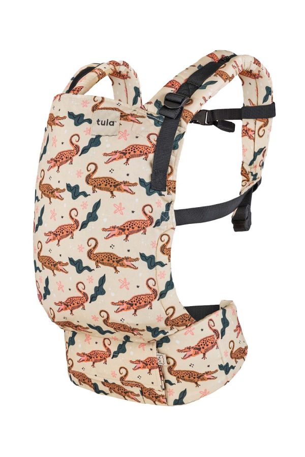 Crocodile Smile - Cotton Free-to-Grow Baby Carrier at Baby Tula