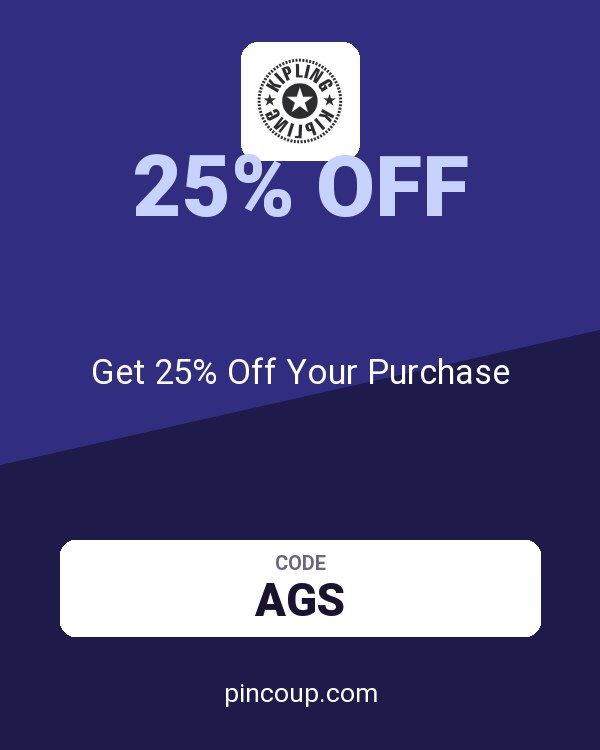 Kipling coupon: Get 25% Off Your Purchase