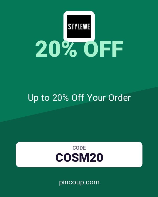 StyleWe coupon: Up to 20% Off Your Order