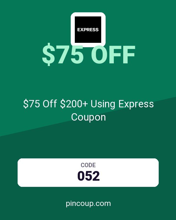 $75 Off $200+ Using Express Coupon