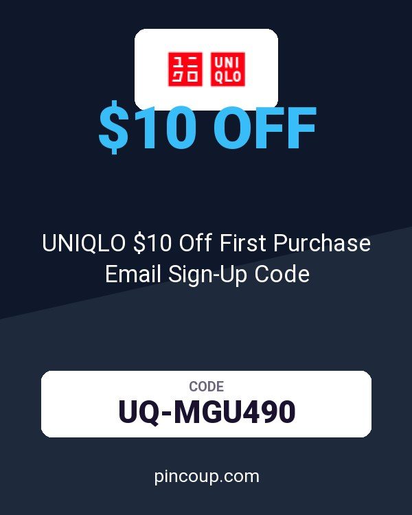 UNIQLO $10 Off First Purchase Email Sign-Up Code