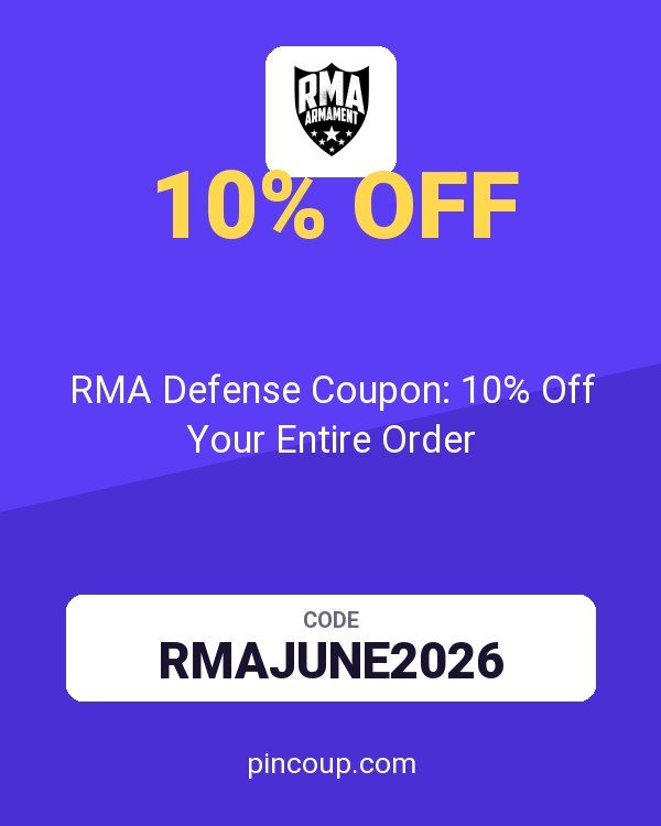 RMA Armament: RMA Defense Coupon: 10% Off Your Entire Order