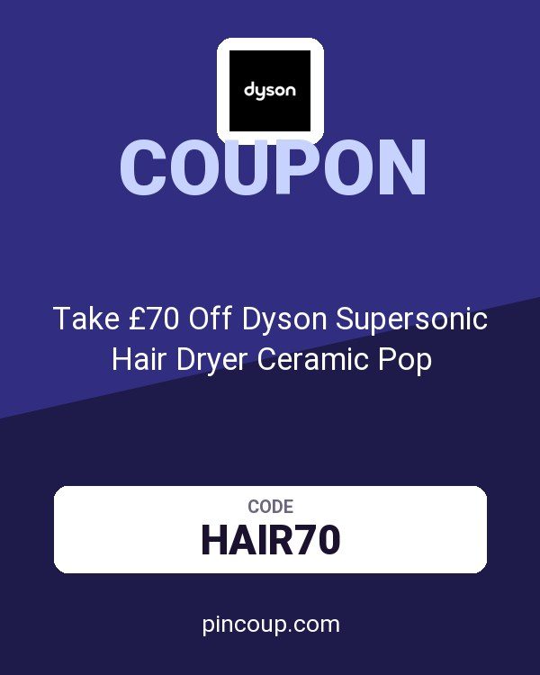 Take £70 Off Dyson Supersonic Hair Dryer Ceramic Pop