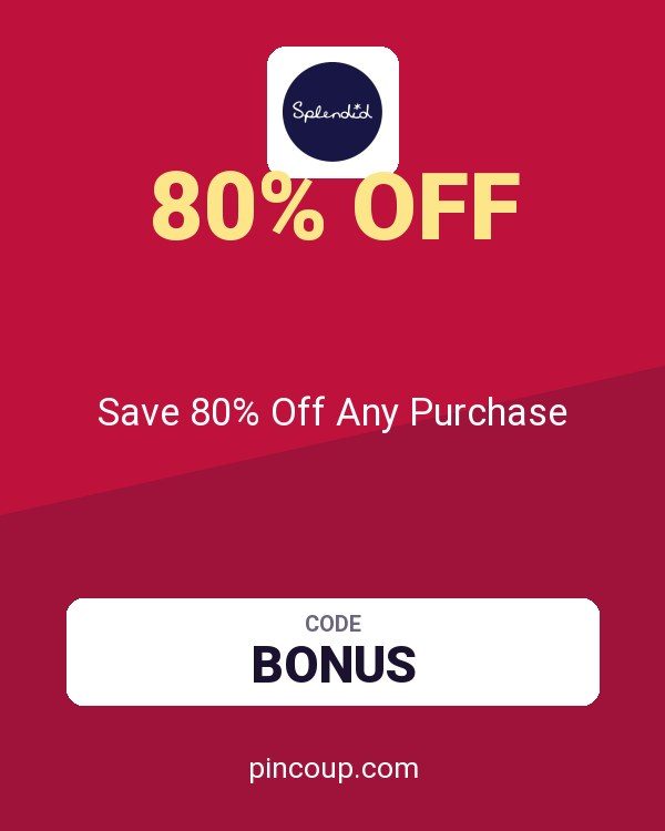 Splendid coupon: Save 80% Off Any Purchase