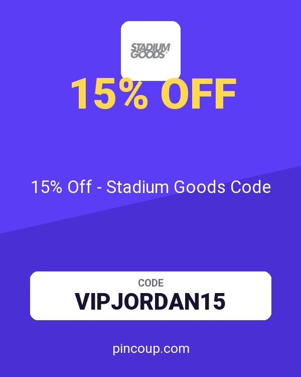 15% Off - Stadium Goods Code