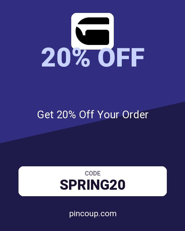 G-STAR coupon: Get 20% Off Your Order