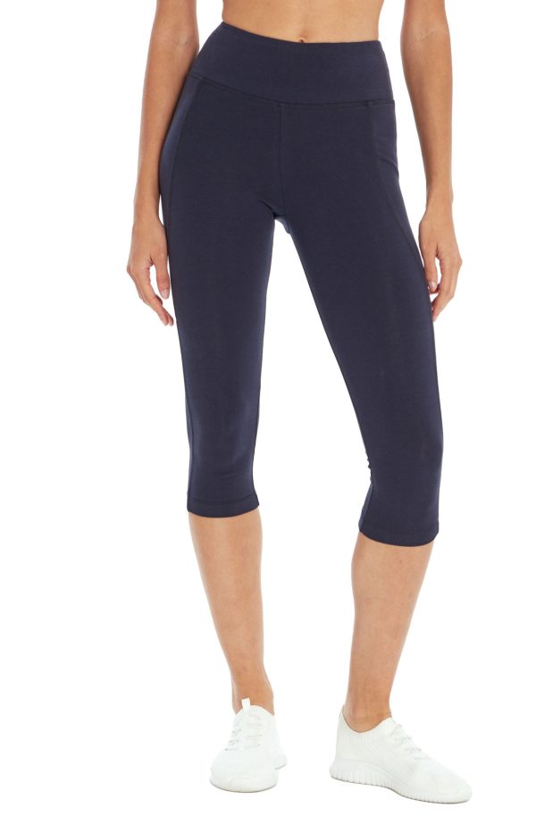 Carrie Slimming Capri Midnight Blue / L at Marika