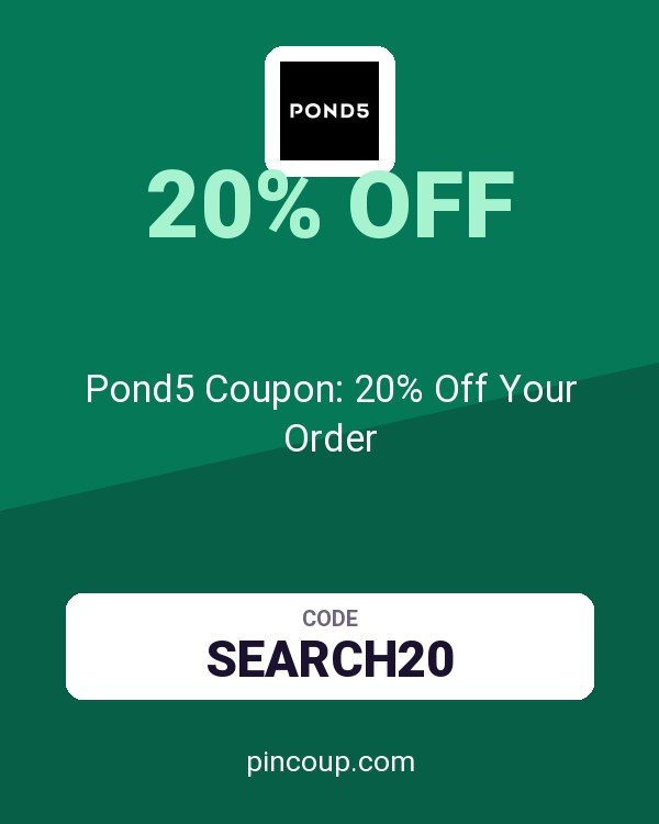 Pond5 Coupon: 20% Off Your Order